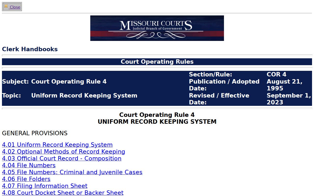 Wright County criminal docket recordkeeping source