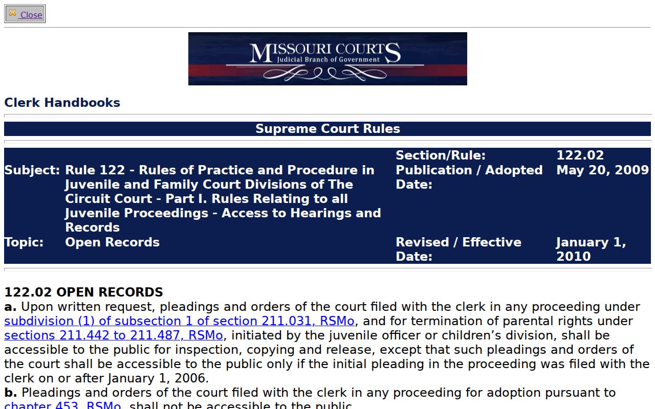 Wright County criminal docket juvenile record access source